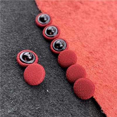 섕크 버튼 셀프 패브릭 커버드 버튼